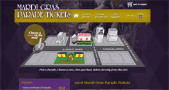 Desktop Screenshot of mardigrasparadetickets.com